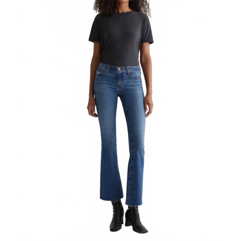 AG Adriano Goldschmied Angel Low-Rise Boot Cut Blue Denim Jeans Size 31 NWT - Picture 14 of 15